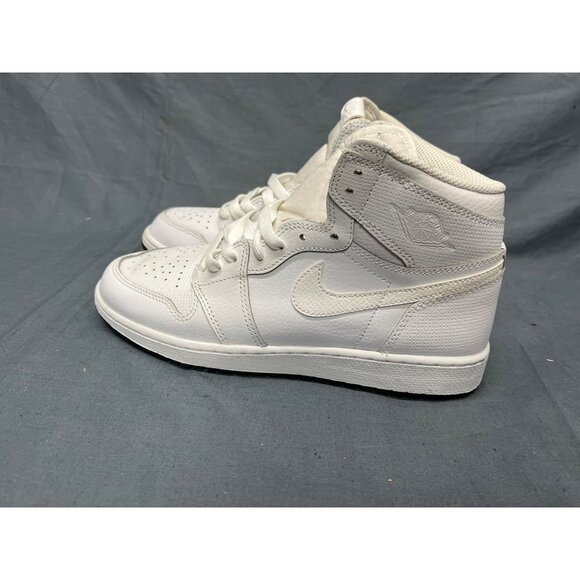 Nike Boys Jordan 1 Retro High (GS) 2017 White Perforated Size 7 NEW NO BOX! - Picture 5 of 11